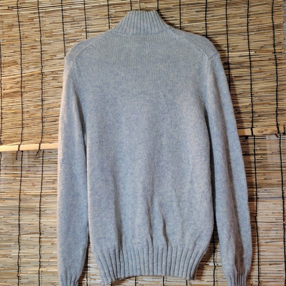 Vintage Valentino Jeans Mock Turtleneck 1/4 Zip Wool Sweater - Picture 2 of 3